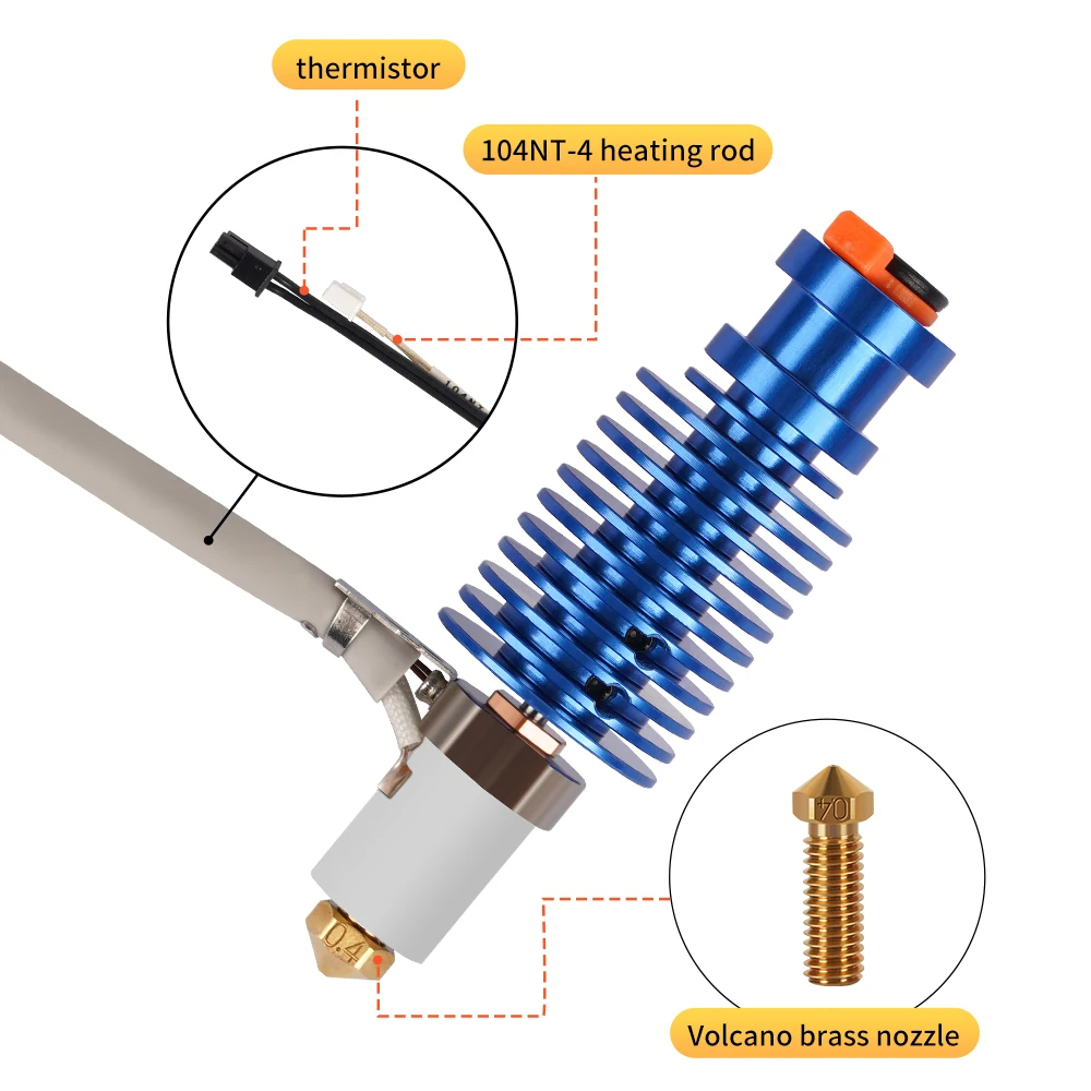 Corexy 3D Printer Kit - ชุดหัวฉีด Volcano Hotend 24V 60W สำหรับเครื่องพิมพ์